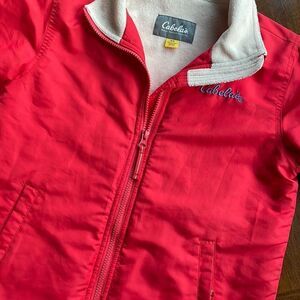 Kids Cabela’s Jacket Fleece Lined Full Zip.